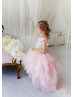 Blush Pink Tulle Flower Girl Dress Photoshoot Dress